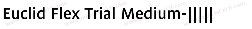 Euclid Flex Trial Medium字体转换